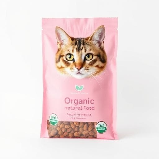 Organic & Natural Food - Premium cat food product